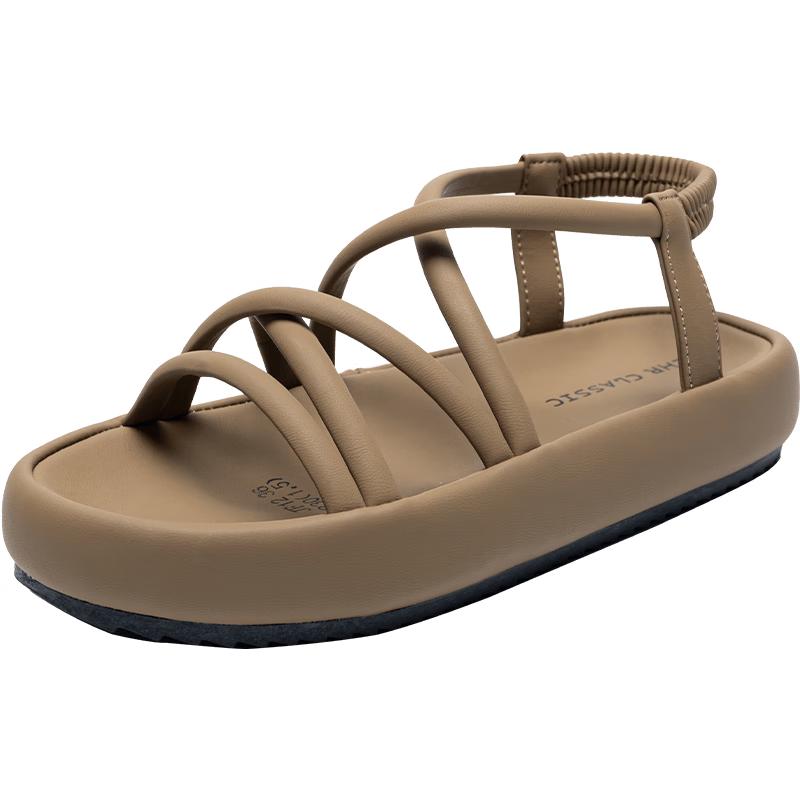 ZHR Women s French Roman Flat Sandals 39