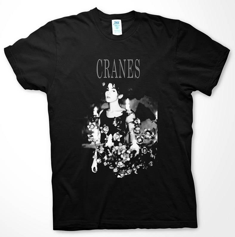 Винтажная футболка с принтом группы Cranes Unisex Хлопок Подарок S-5XL EN296 Унисекс Футболка M