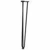 Vidaxl Nogi Do Stołu Hairpin, 4 Szt., Czarne, 72 Cm, Lita Stal