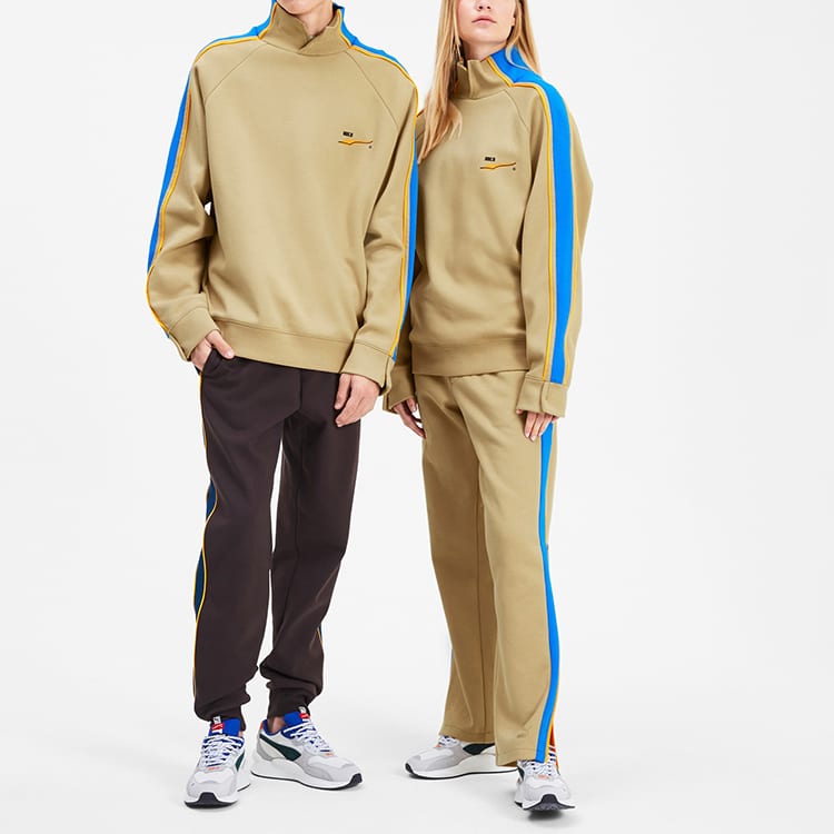 Puma X ADER ERROR X ADER ERROR Sweatshirts Unisex Khaki Stand Collar Moderate Regular 595538-49