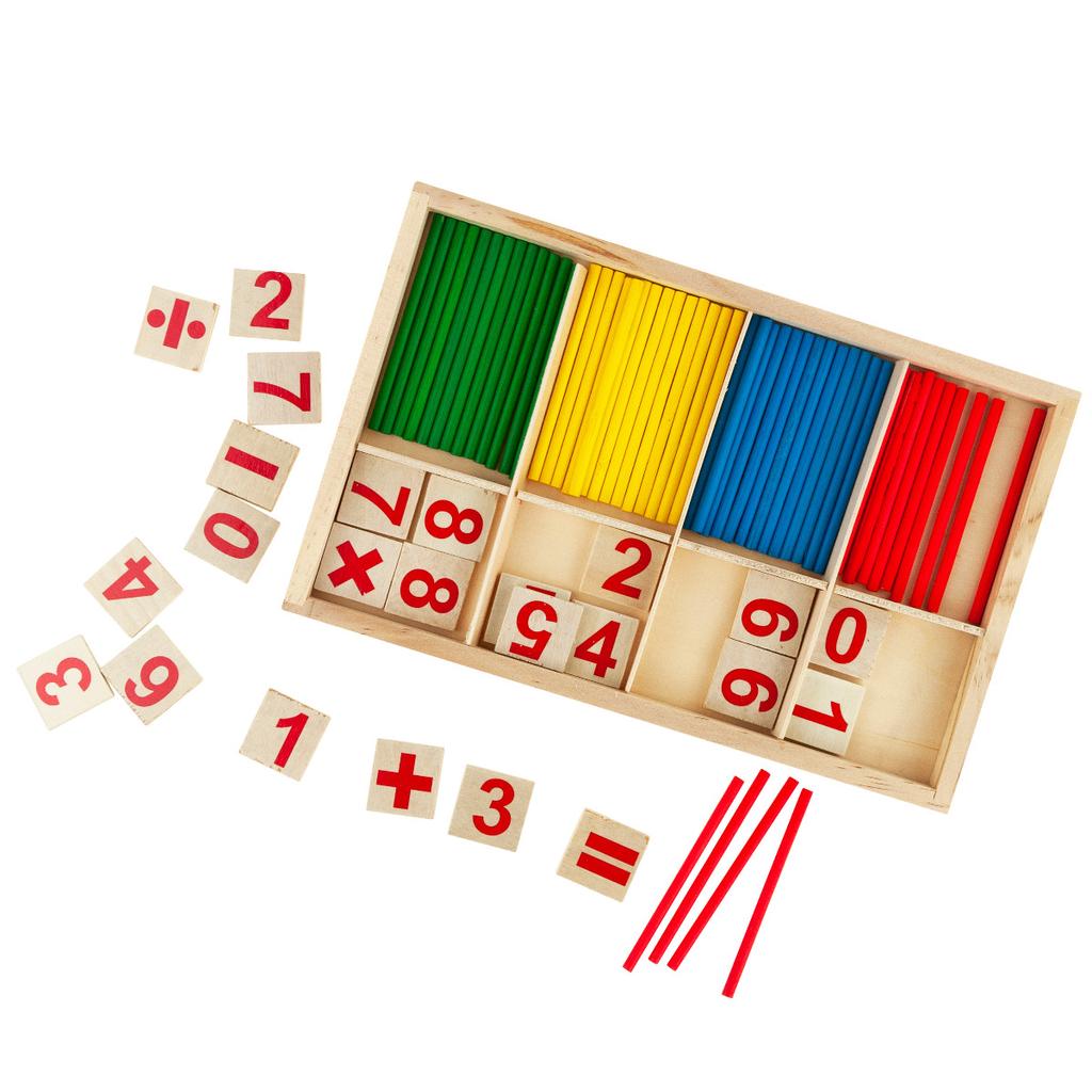 TG50050 Math Set, Wooden Sticks, Learning To Count Set, Mathematics
