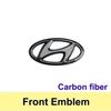 Car Front Rear Emblem Steering Wheel Sticker for Hyundai Elantra Sonata Verna IX35 Tucson IX25 Santa Fe Lafesta Modification AAA1