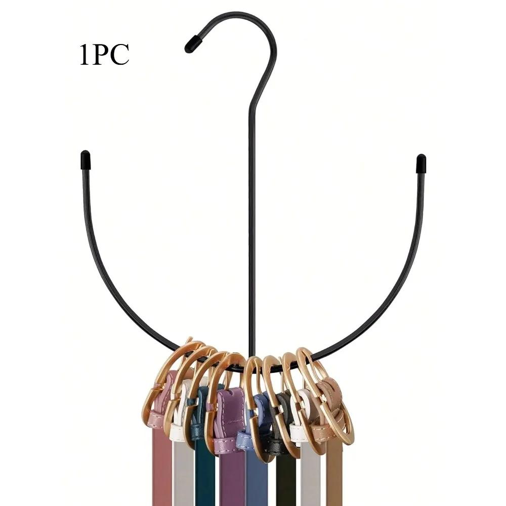 

Belt Hanger U Shaped Multi Purpose Organizer No Installation Needed for Shoes Scarves Ties Hats Underwear Space Saving Storage M