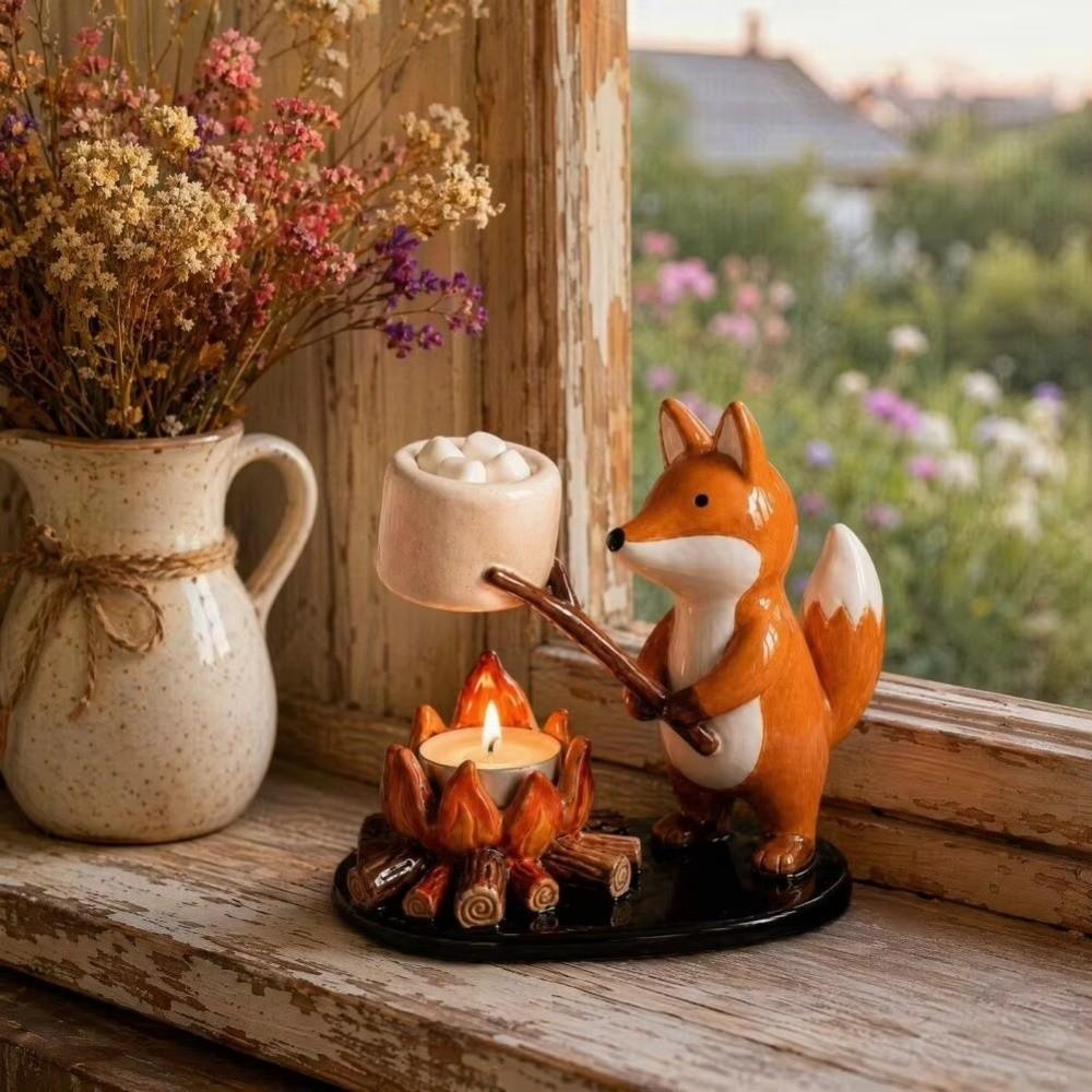 Cat Dog Fox Tealight Holder Animal Shape Holiday Ornament New Decorative Candle Rack Home Decor