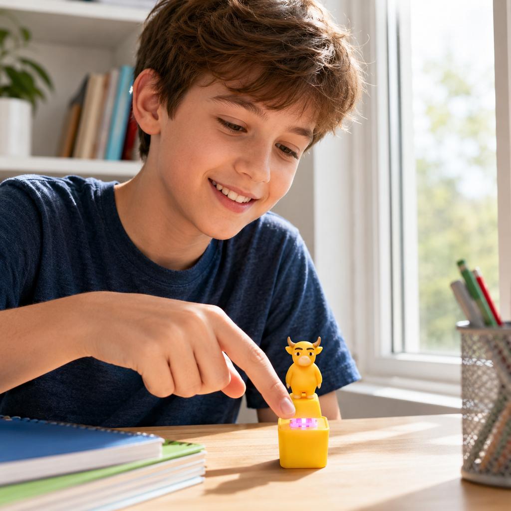Mooing Cow Sound Button Stress Toy for Kids and Adults