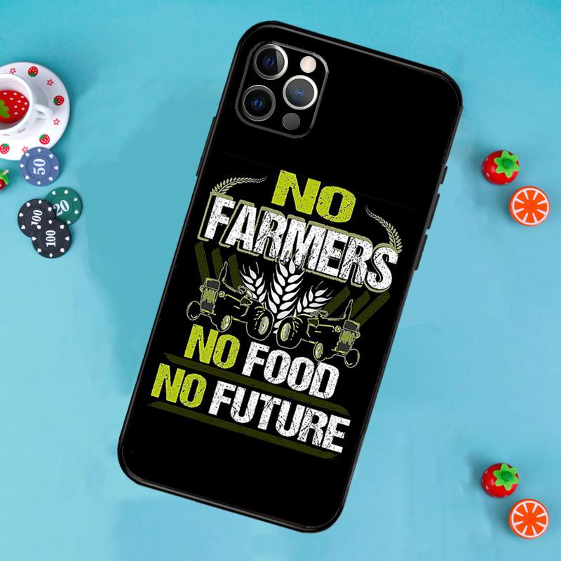 

Чехол для телефона No Farmers No Food для iPhone 17 Air 14 16 15 11 12 13 Pro Max 12 13 mini 15 16 Plus 16e Cover Funda iPhone 15