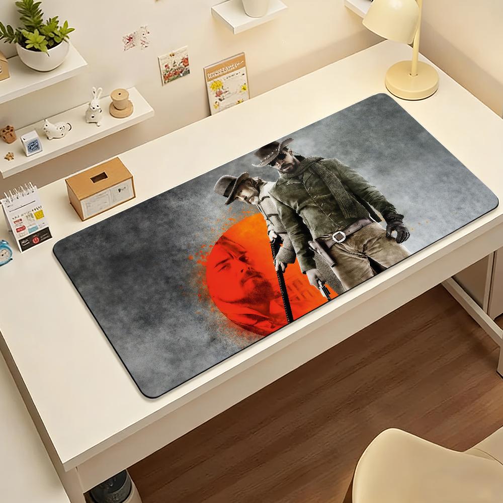 Django Unchained Mouse Pad Nonslip Locking Edge DeskMat PC Laptop Accessories Rubber Office Keyboard Large Game XXL Carpet