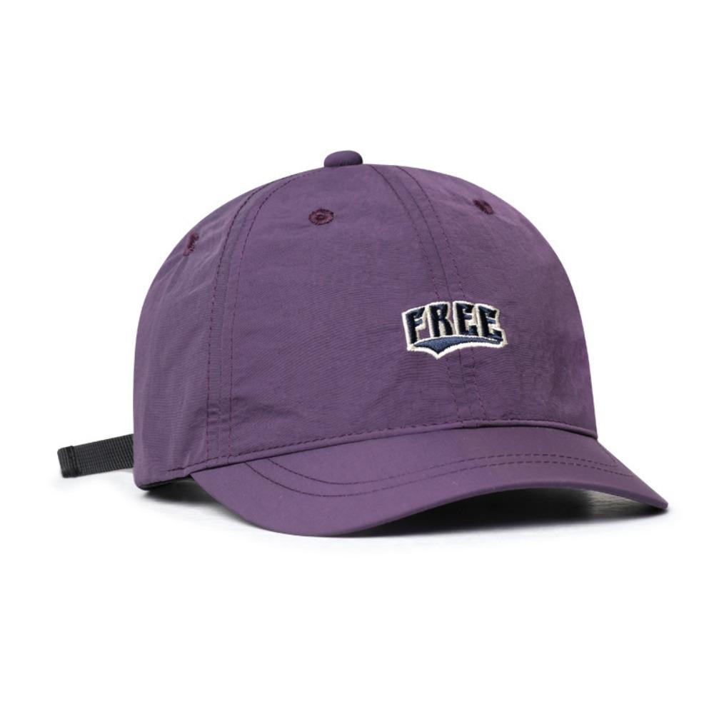 

Adjustable Short Brim Baseball Cap Quick-Drying Casual Visor Hat Simple Men Peaked Cap Outdoor фиолетовый