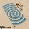 Cream Blue Spiral Gradient Microfiber Beach Towel Quick Dry Sand Free Oversized Soft Absorbent Bath Towel for Swimming Pool Gym