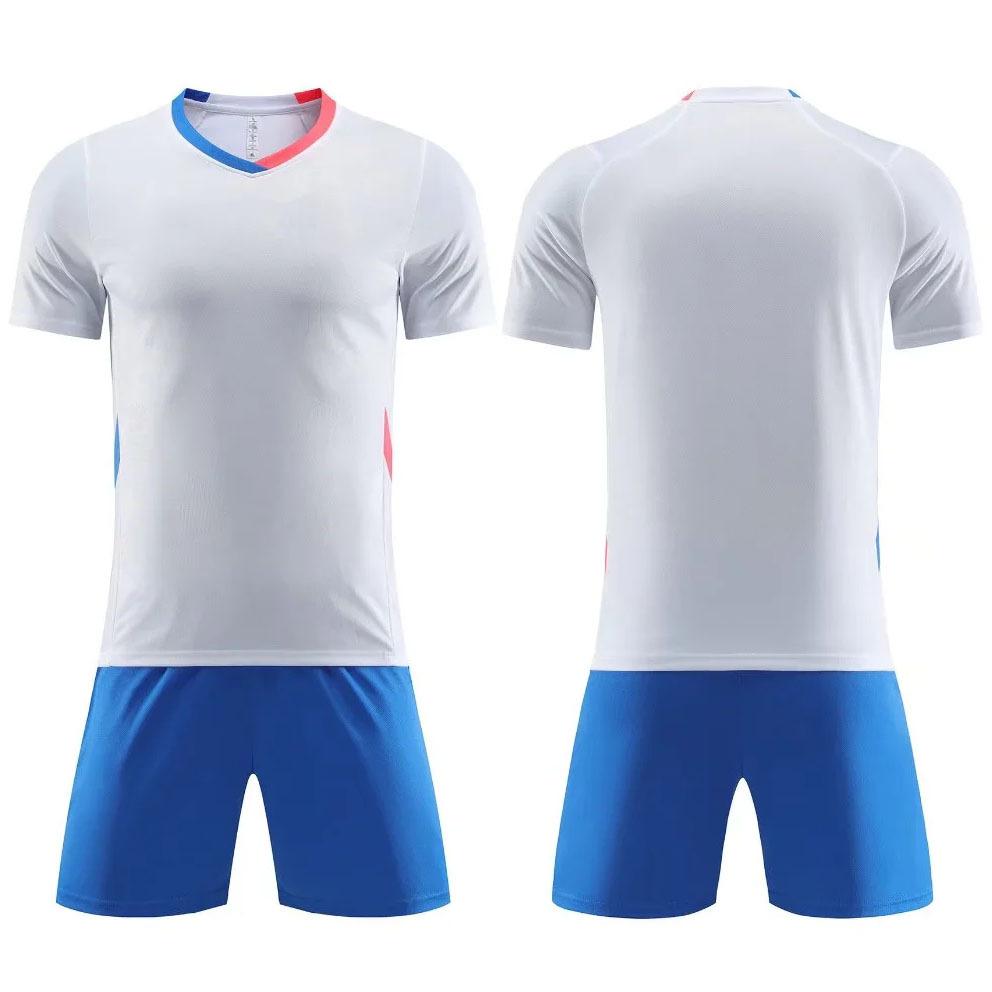 2025 children s football jersey set, men s game jersey summer training printed double-sided pockets, short-sleeved football jersey child4xs
