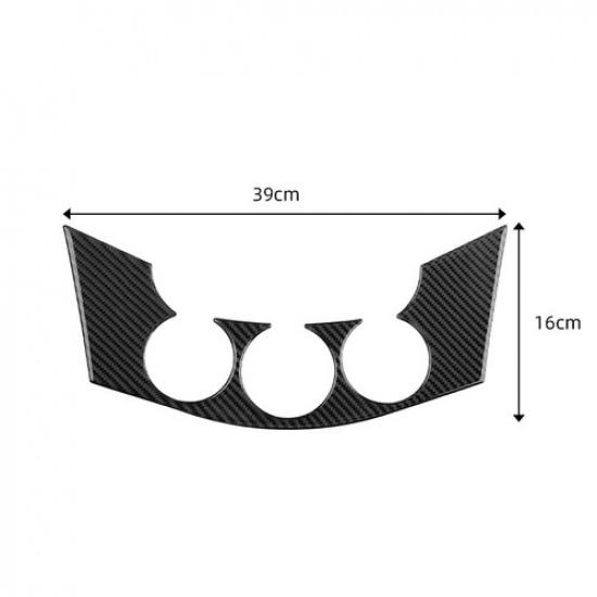 Bright Carbon Fiber Car Central AC Button Frame Cover For Toyota RAV4 2006-2012