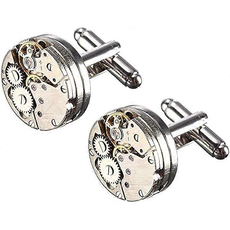 Gemelli TTMA, Gemelli Lusso Steampunk Forma Movimento Orologio Vintage (1 paio), Regalo per San Valentino Compleanno Anniversario Laurea.