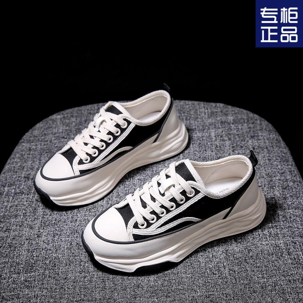 

Универсальные повседневные белые туфли на платформе для женщин 2025 года, новые популярные летние ретро-туфли с мягкой подошвой, легкие, толстые, спортивные туфли 40 чёрный