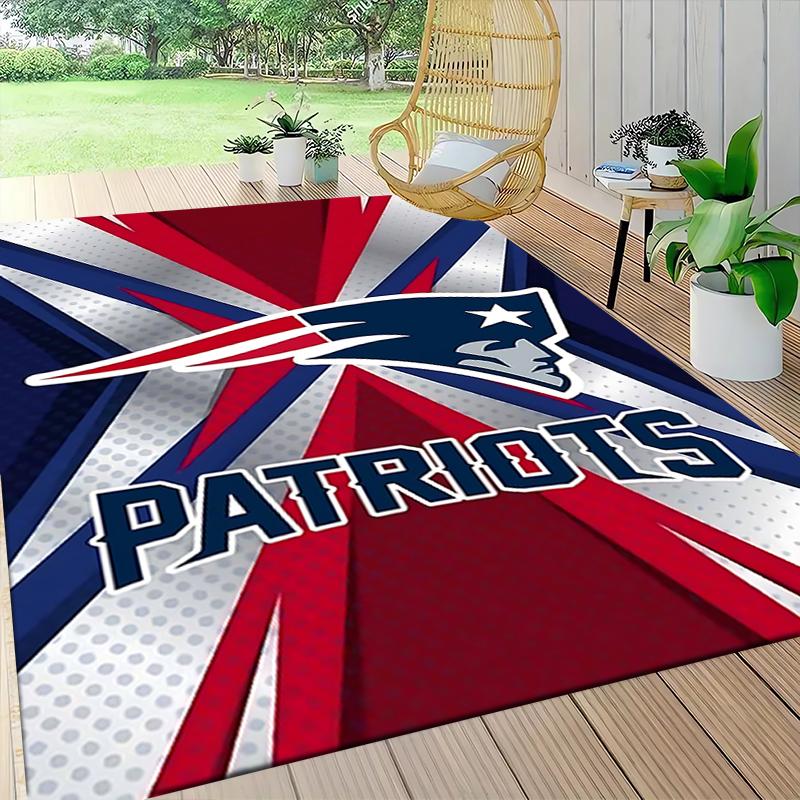 Patriots Team Spirit Carpet Rug Soft Washable Anti Slip Home Living Room Sofa Mats Personalized Christmas Rug