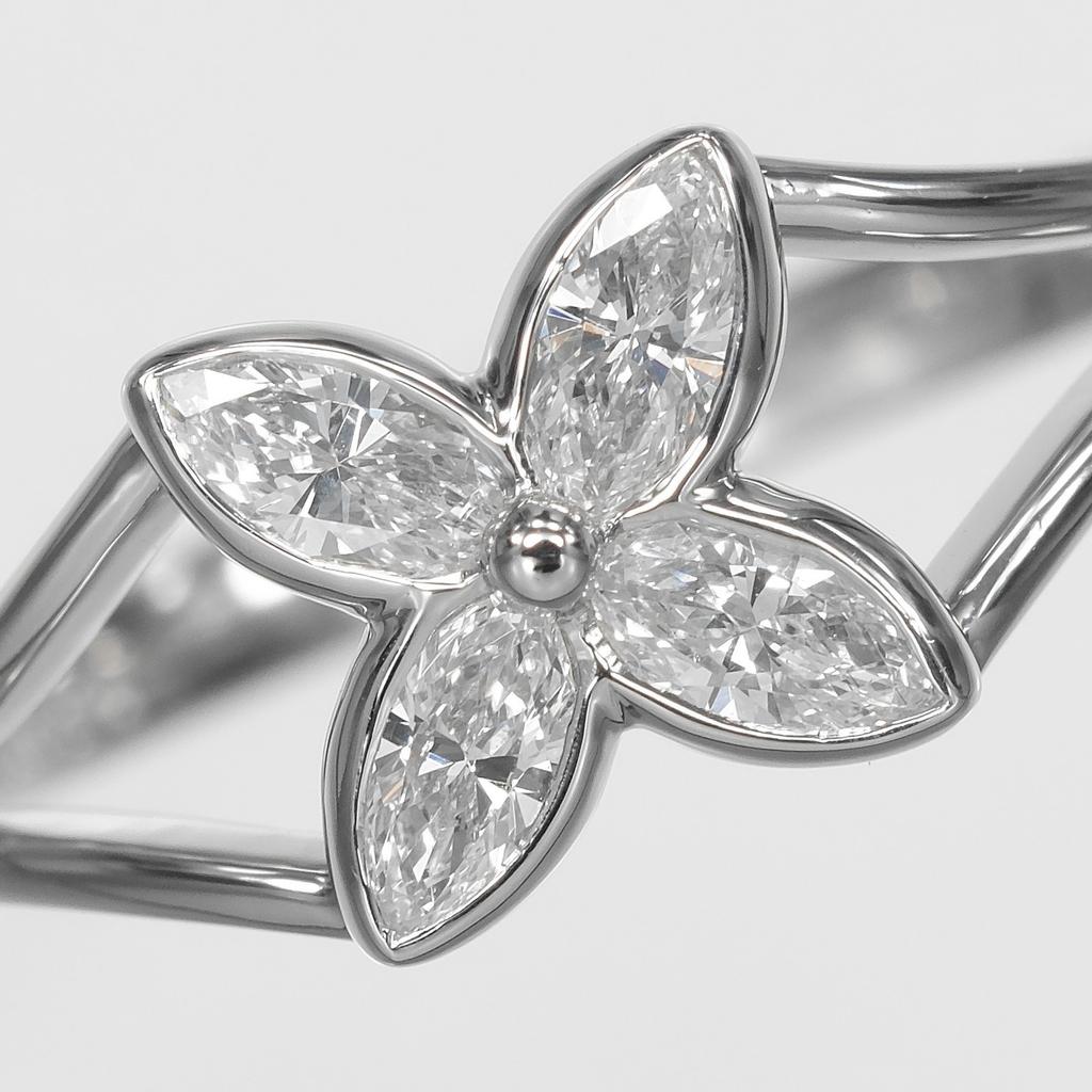 TIFFANY&Co. Victoria Ring Pt950Platinum/diamond #4.9(US Size) 2.78g Women Used