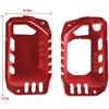 Coque en aluminium pour clé télécommande pour Jeep Wrangler JL JT 2018+ Accessoires Rouges