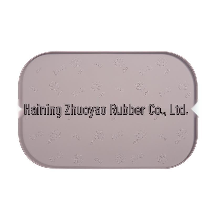 Thickened Spill-Proof Silicone Pet Feeding Mat 40x60cm, Waterproof & Durable