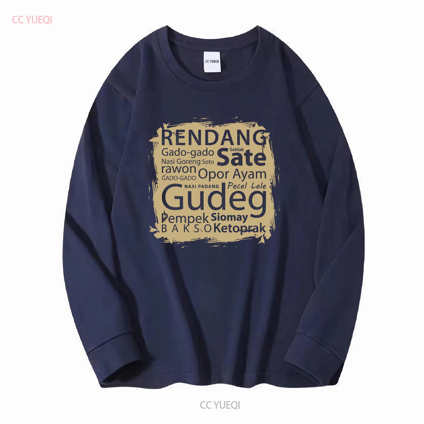 ZheXiong TEE Nieuw Beperkt Top Favoriet Indonesi&euml; Eten Indonesische Liefhebbers T-shirt vintage Gewassen Uitgerekt mode Veelzijdig Licht Zacht 2XL