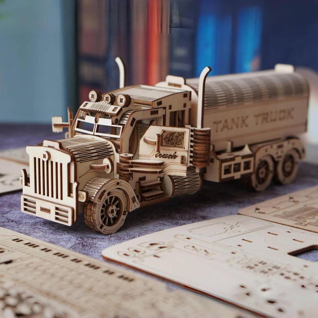 3D Wooden Puzzle DIY Model - Creative Kids & Adults Handcraft Gifts Set