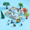 Realistic Farm Animal Figures Toy,42Pcs Farm Animal Figurines Playset Fences Frams Animal Cake Toppers Learning Toy Set