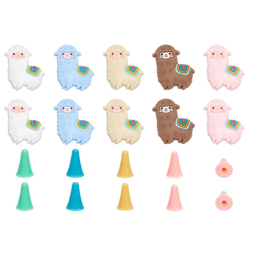 30PCS Sheep Like Knitting Needle Stopper Needle Point Protectors Needle Tip Stoppers for Hand Knitting Quilting Craft