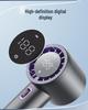 Compact USB Handheld Fan with Digital Display & Long Battery Life