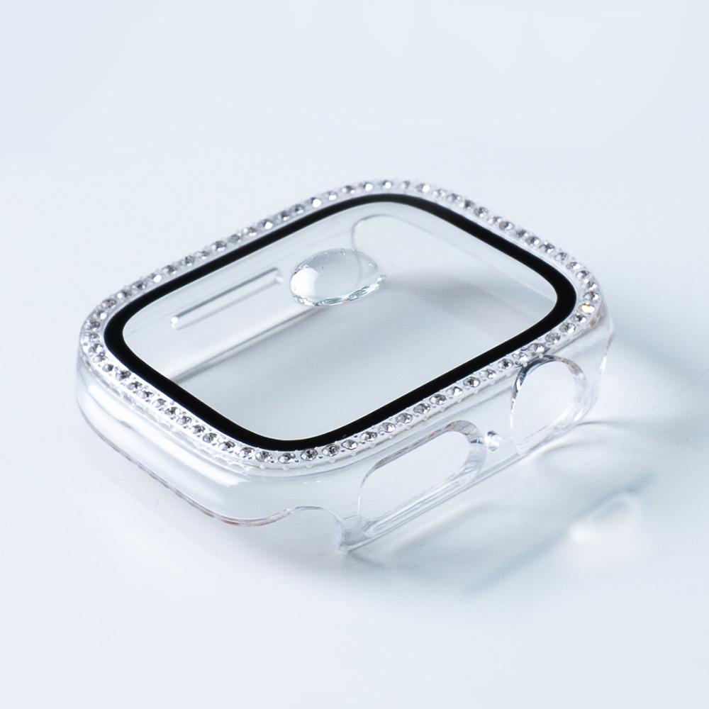 Bentosa Apple Watch Full Cover Cubic Crystal Clear Screen Protector Case