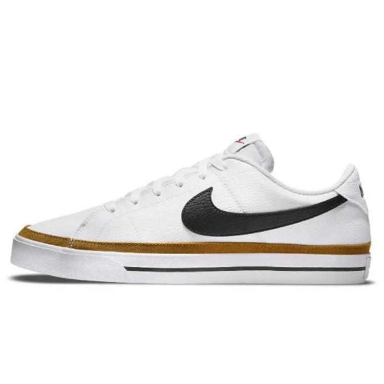 Nike Court Legacy Ink Fantasy Coverage Abrasion Resistant Low top Skateboard Shoes Unisex White Gray DH3162-100(Team1094-)