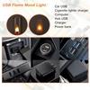 Flickering Flame LED Flame Lamp Warm Light USB Atmosphere Light  Home Room Decor