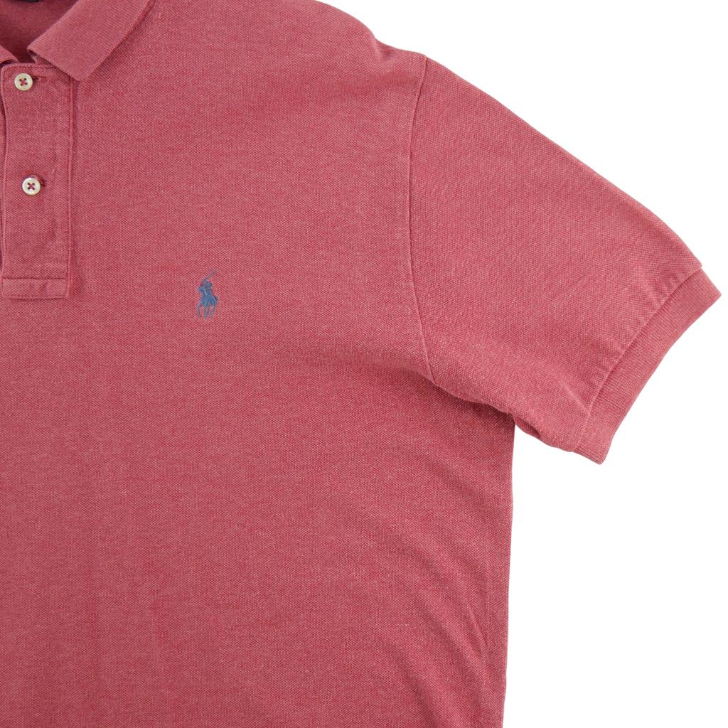 Seconde vie - Polo manches courtes Homme Rouge - Excellent état