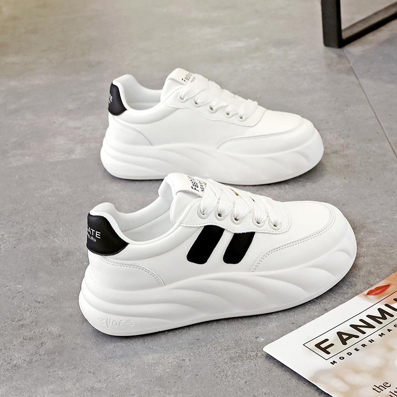 

Little white shoes women s 2024 new spring versatile casual bread shoes students step on shit sports shoes women 03 35