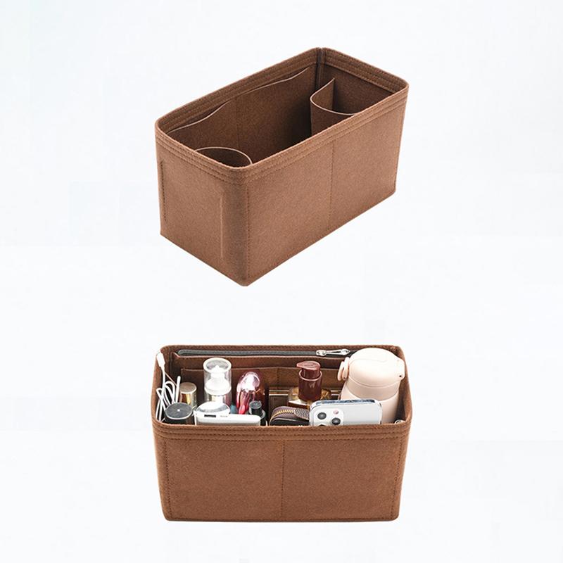 25 30 35 Filtstoff Innleggspose Organizer Sminke Håndveske Organizer Reise Innvendig Lommebok Bærbare Kosmetikkvesker