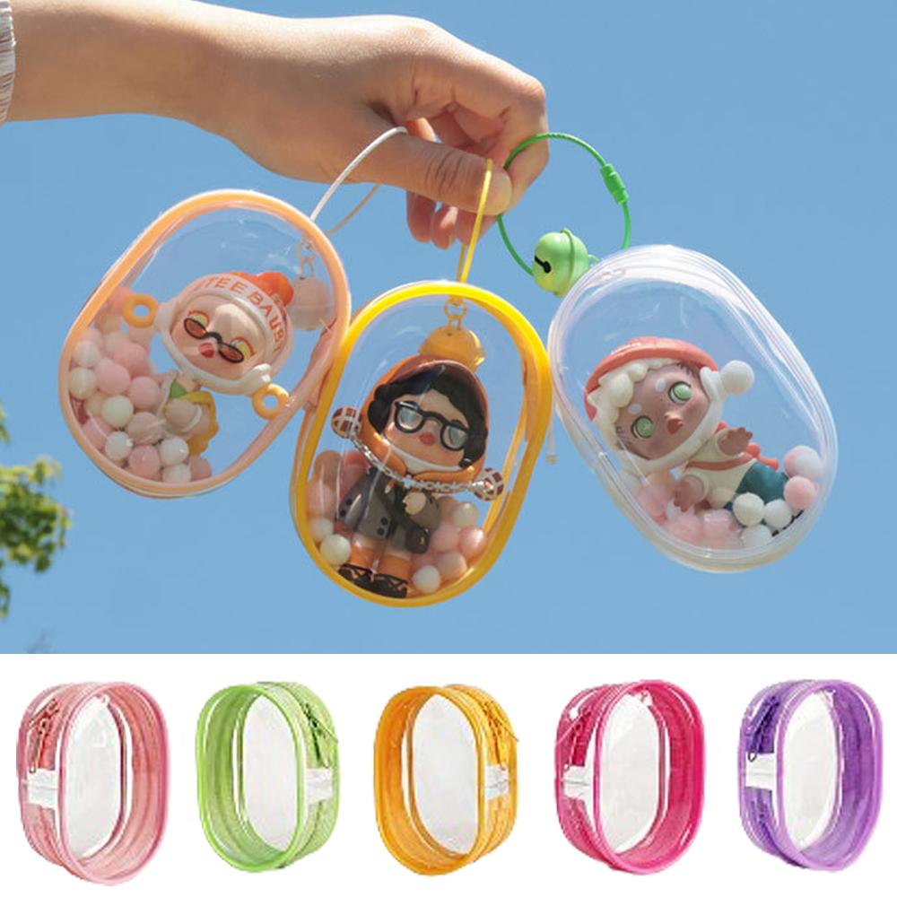 Jewelry Storage Box Transparent Storage Bag Mystery Box Keychain Bag Storage Box Thickened Wallet Cute Doll Display Out Bag