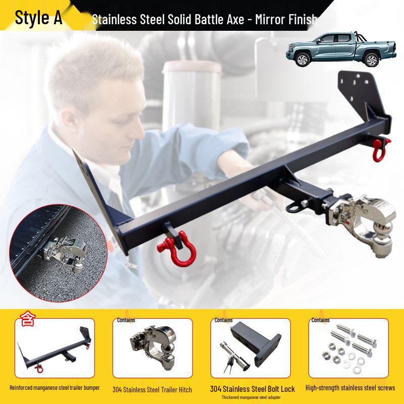 Heavy-Duty Stainless Steel Tow Bar for Great Wall Pao & Fengjun 5/6/7