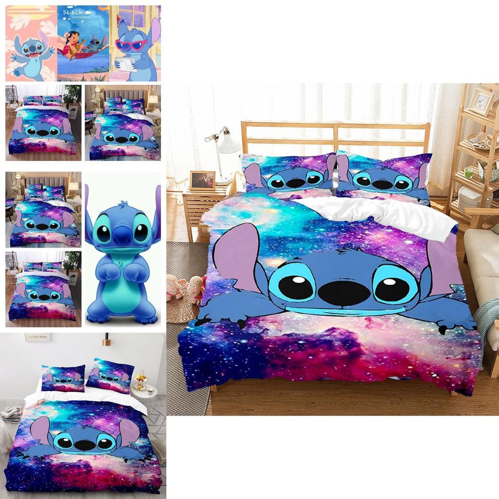 Adorable 3d Lilo Stitch Cartoon Bedding Set For Your Little One's Bedroom