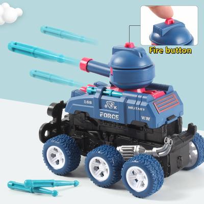 Deformable Six-wheel Inertial Power Toy Tank Children's Companion Game Props Off-road Vehicle/engineering Vehicle Toys