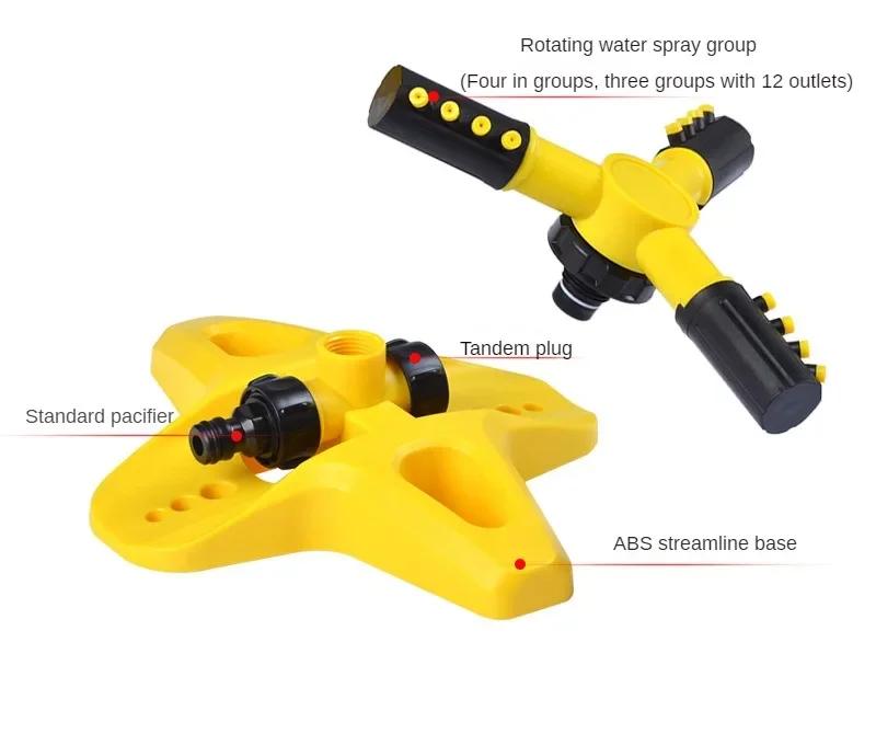 Garden Sprinkler 360° Rotation Irrigation Watering System Automatic Agriculture Lawn Farm Greenhouse Plant Watering Sprinkler