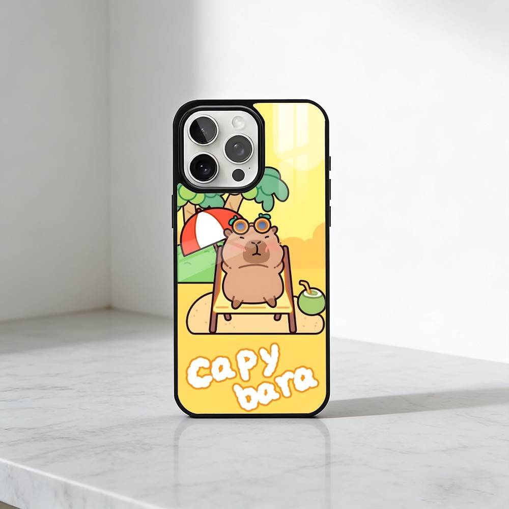 

Cute C-Capy B-Bara FUN Phone Case For iPhone17,16,15,14,13 Plus,Pro Max Magnetic For Magsafe Wireless Charging iphone16e