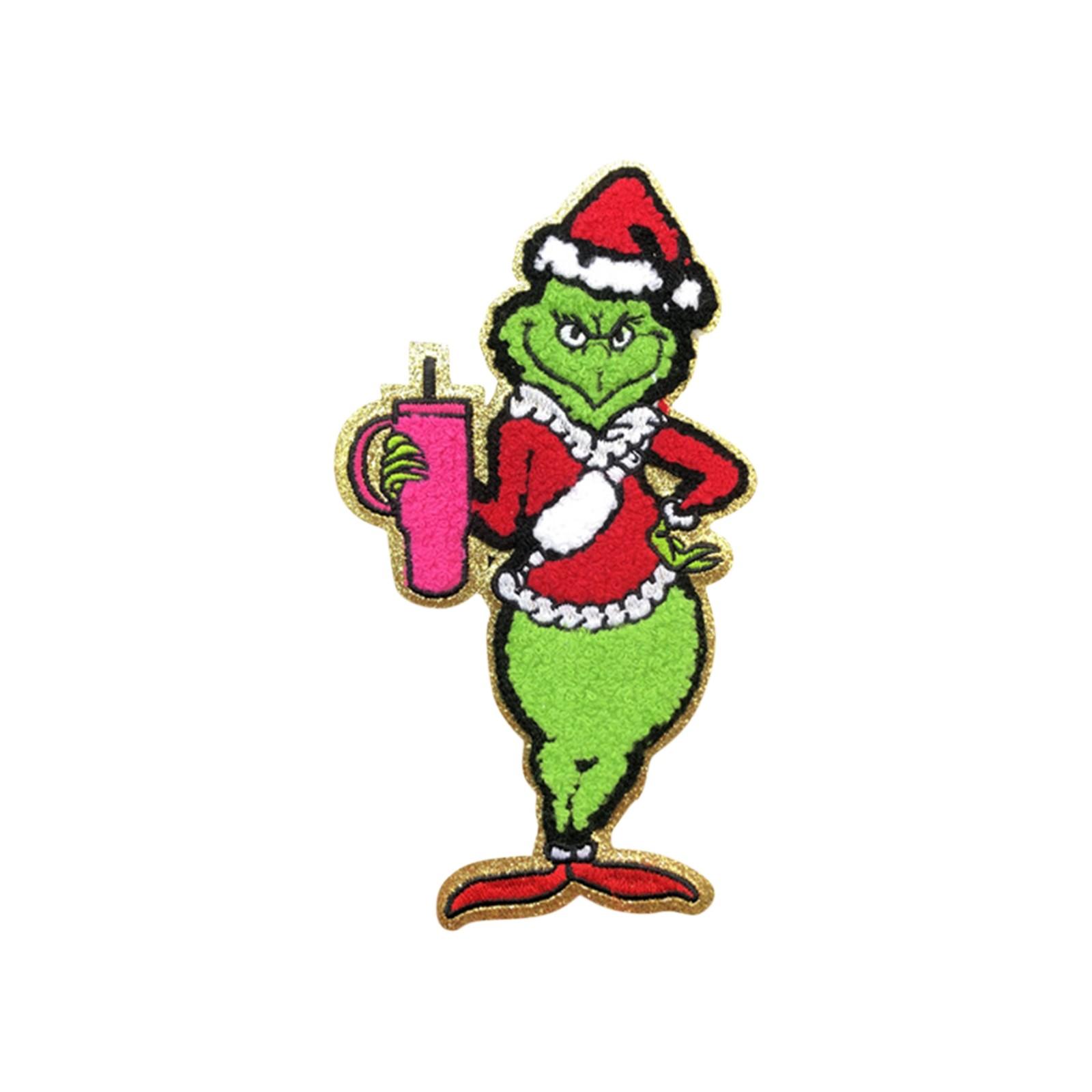 

Рождественские вышитые нашивки, декоративные аппликации в стиле аниме для шитья/глажения курток джинсов шляп рюкзаков One Size