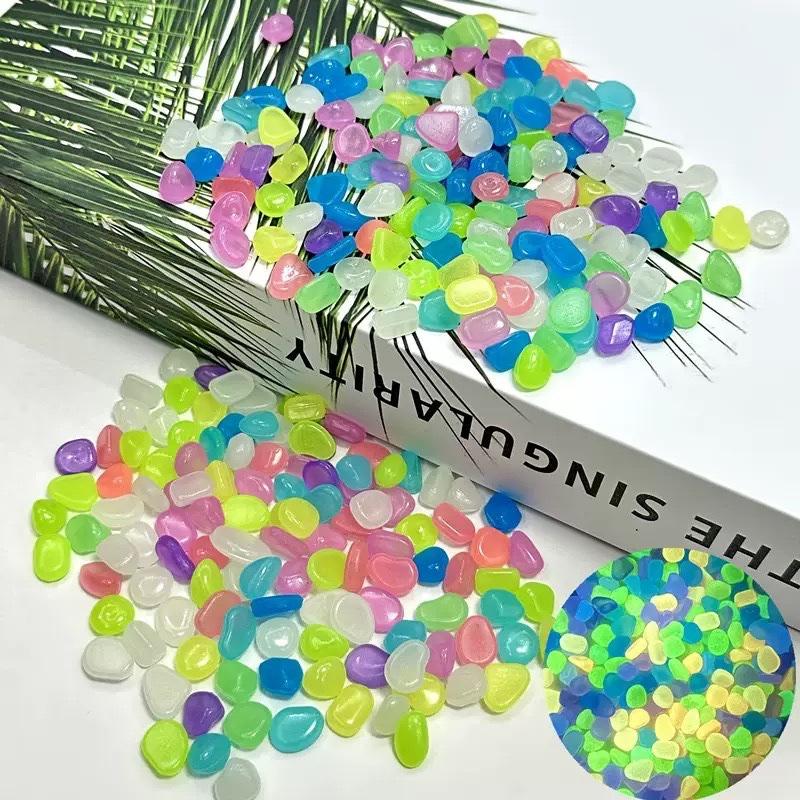 100/300/500/1200Pcs Luminous Rock, Stone Luminous Dark Garden Pebbles, Sidewalk Fish Tank Decoration, Aquariums, Fish Tanks Loom