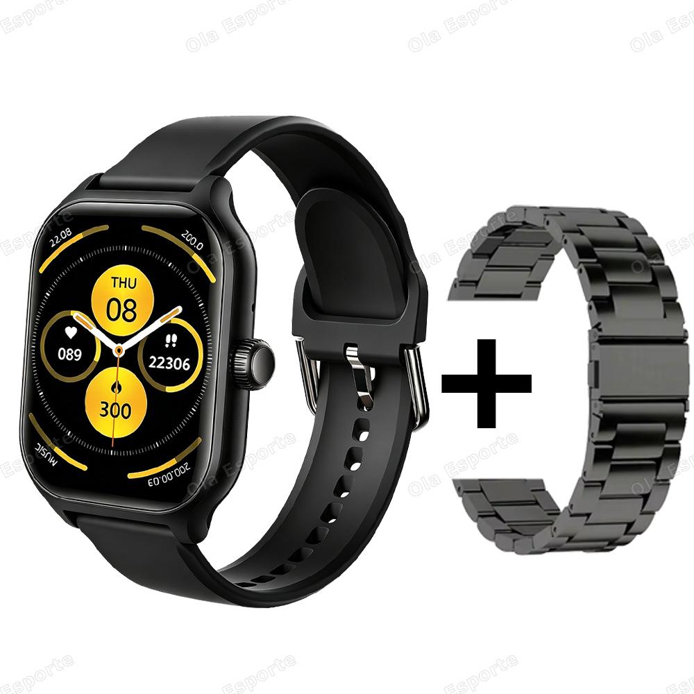 Sports Smart Watch 1.85" HD Full Touch Screen Fitness Watches Tracker Electronics Bluetooth Call Smartwatch Men Women Gift