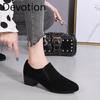 New Soft Leather Women's Shoes - Trendy Platform Heels, Versatile, Thick Heel, Round Toe, Single Shoe Devotion