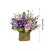 Artificial Wildflower Door Hanging Basket Pendant Easter Hydrangea Flower Basket Ornaments Home Decor for Porch Farmhouse 2025