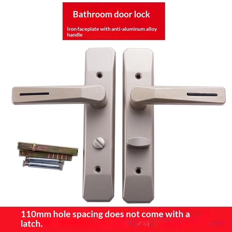 1 Set Door Knob Lock Room Door Handle Locked Aluminum Alloy High-Grade Handle Lock Bedroom Bathroom Accessories
