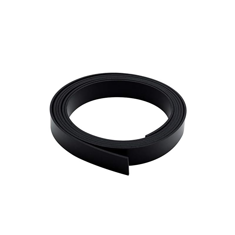 Waki Sangyo Flat Rubber, Non-Adhesive, Black, 2mm X 20mm, 2m Length, Outdoor Gasket WSG018