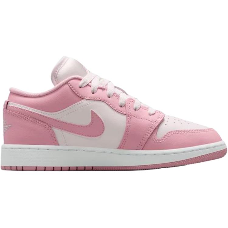Jordan Air Jordan 1 Mid Top Kinder Basketballschuhe Rosa Unisex 553560-614