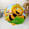Maya the Bee Print Automatic Umbrella, 8 Rib Iron Frame, Plastic Handle, Suitable for Outdoor Travel &Daily , Ideal Gift