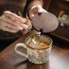 Non-slip Ceramic Coffee Cup 385ml Milk Cup Drinkware Exquisite Water Cup  Travel