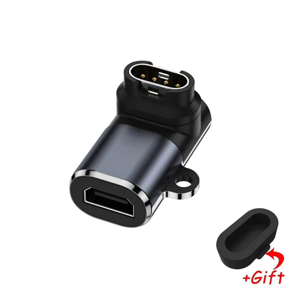 Charging Adapter For Garmin Fenix 7 7X 6 6S 5 5X Venu 2 2S Vivoactive 3 4 Type C/Micro USB iOS Marq Watch Charger Dock Converter
