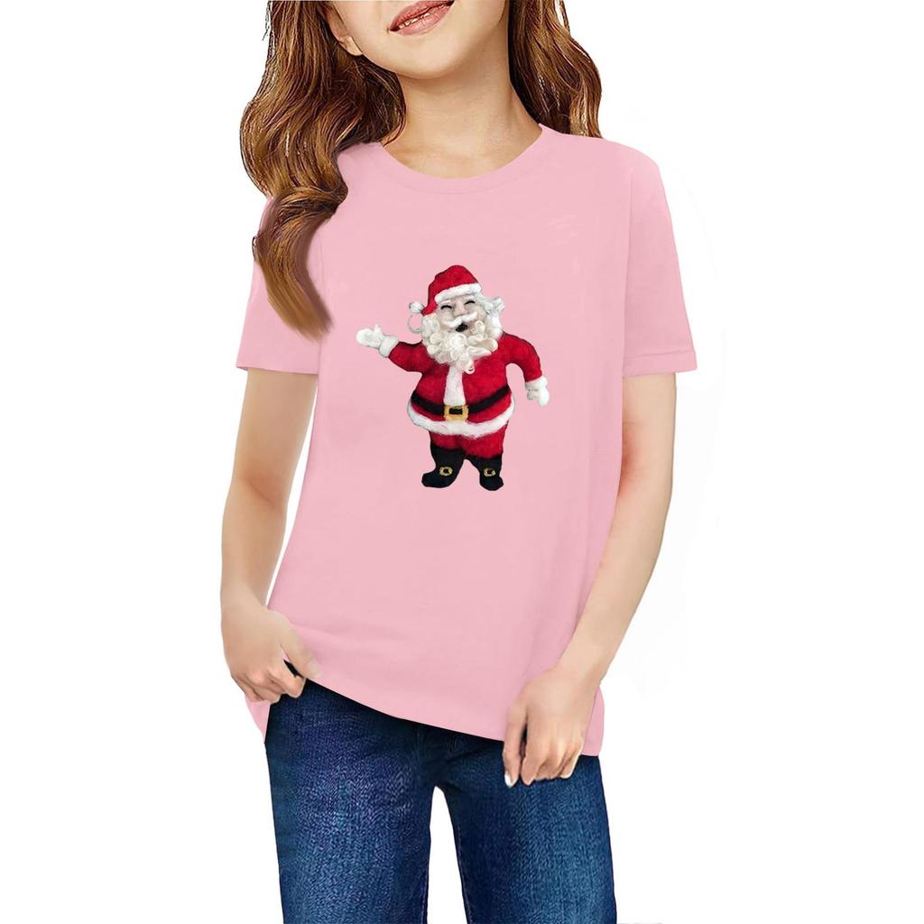 Barn Kortärmad Hals T-shirt Djurmönster Vardaglig Topp